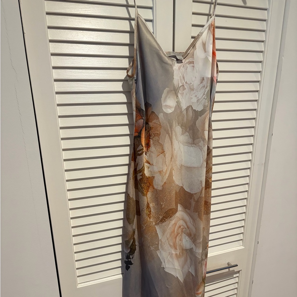 All Saints Bryony Rosalia Floral Slip Midi Dress in Pastel Bloom. Worn once - Picture 3 of 4